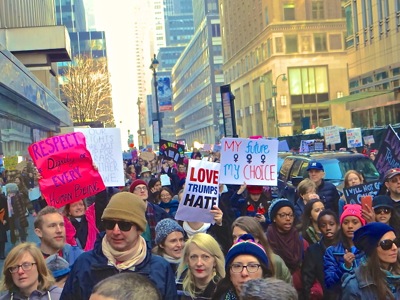 de blasio mentions womens march nyc january 2017 photos