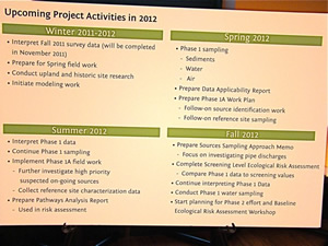 epa schedule of activities in 2012 newtown creek clean up